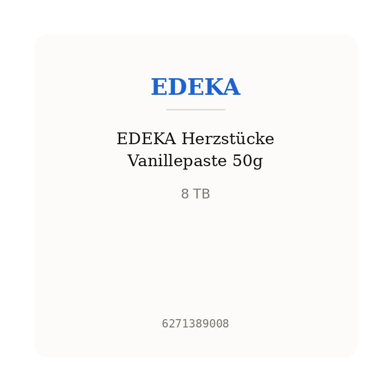 EDEKA Herzstücke Vanillepaste 50g