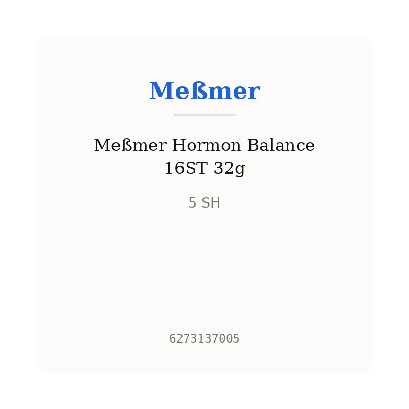 Meßmer Hormon Balance 16ST 32g
