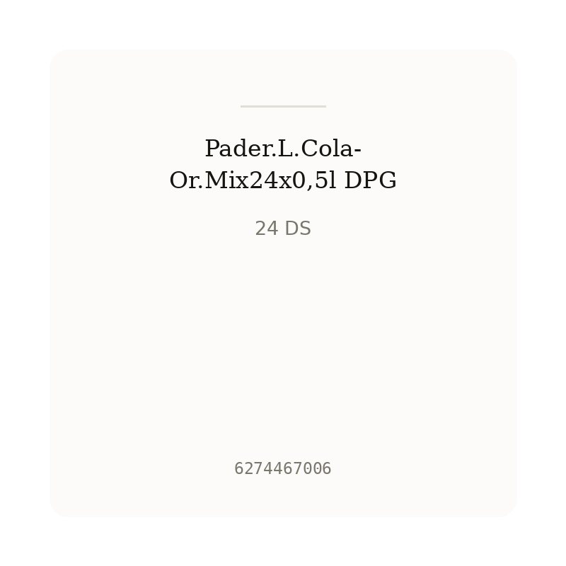 Pader.L.Cola-Or.Mix24x0,5l DPG