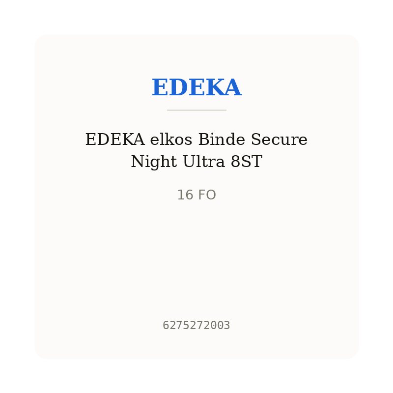 EDEKA elkos Binde Secure Night Ultra 8ST