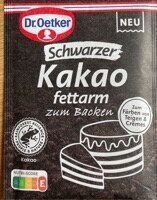 Dr.Oetker Schwarzer Kakao zum Backen 30g