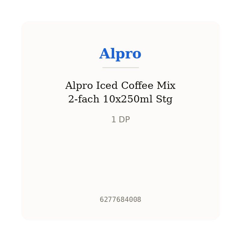 Alpro Iced Coffee Mix 2-fach 10x250ml Stg