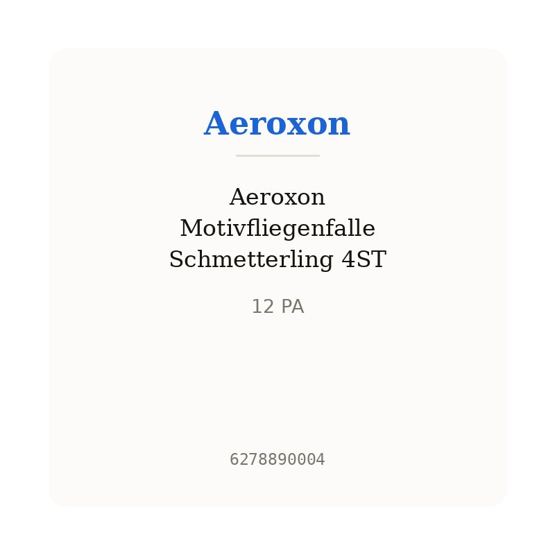 Aeroxon Motivfliegenfalle Schmetterling 4ST