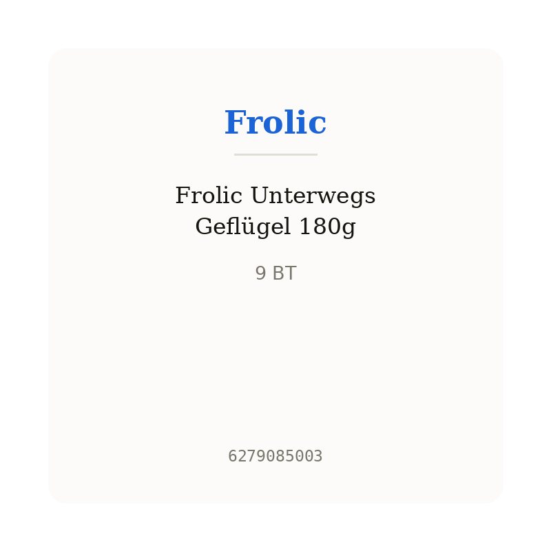 Frolic Unterwegs Geflügel 180g