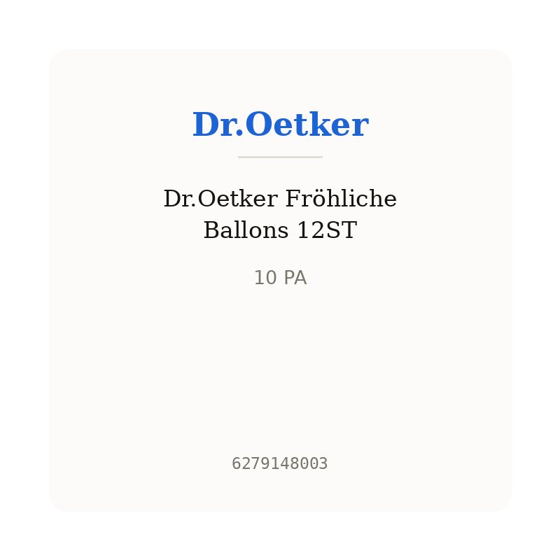 Dr.Oetker Fröhliche Ballons 12ST