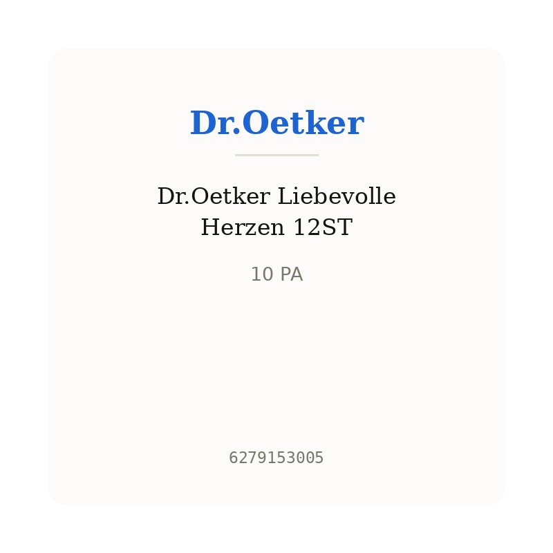 Dr.Oetker Liebevolle Herzen 12ST
