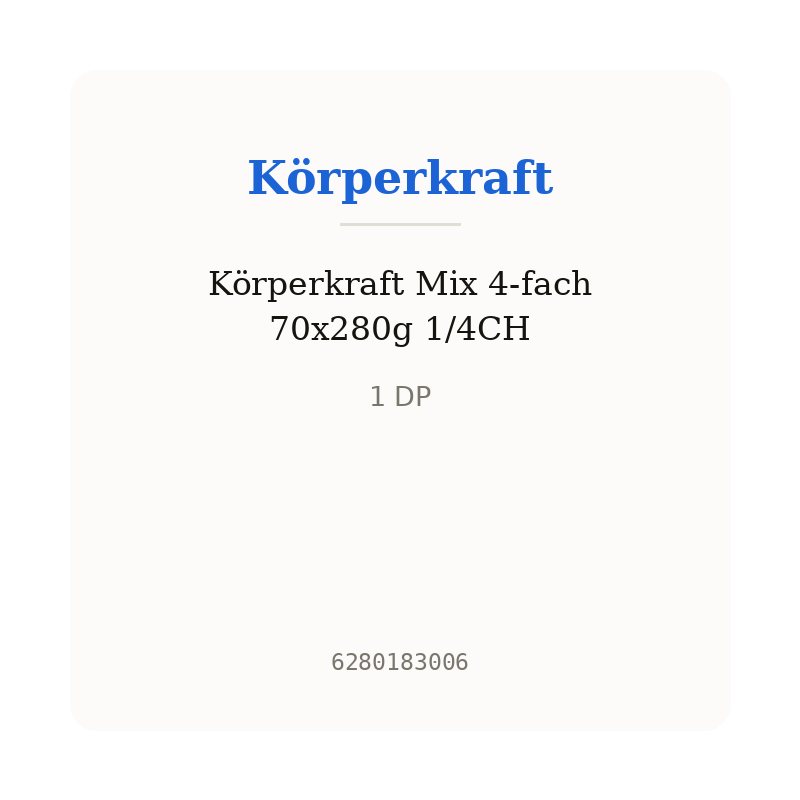 Körperkraft Mix 4-fach 70x280g 1/4CH
