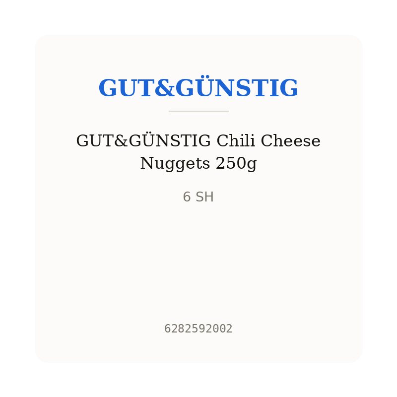 GUT&GÜNSTIG Chili Cheese Nuggets 250g
