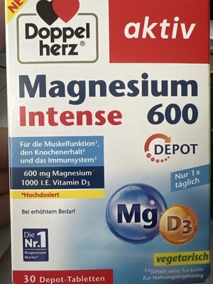 Doppelherz Magnesium 600 Intense Depot 30Tabletten 47,1g