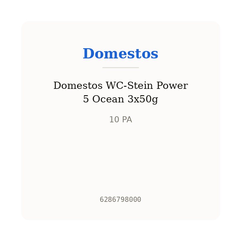 Domestos WC-Stein Power 5 Ocean 3x50g