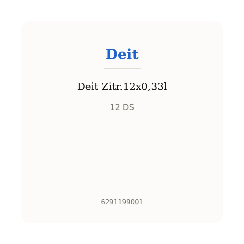 Deit Zitr.12x0,33l