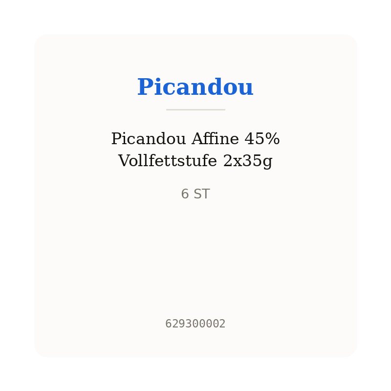 Picandou Affine 45% Vollfettstufe 2x35g