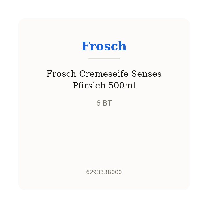 Frosch Cremeseife Senses Pfirsich 500ml
