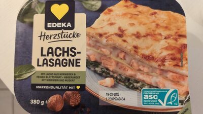 ASC EDEKA Herzstücke Lachslasagne 380g