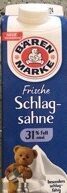 Bärenmarke Frische Schlagsahne mindestens 32% 500g