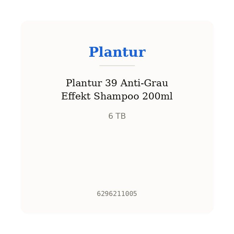 Plantur 39 Anti-Grau Effekt Shampoo 200ml