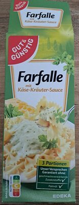 GUT&GÜNSTIG Farfalle Käse Kräuter 265g