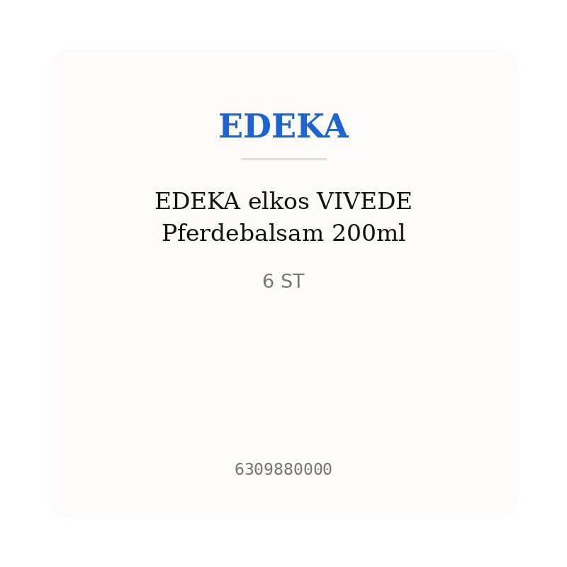 EDEKA elkos VIVEDE Pferdebalsam 200ml