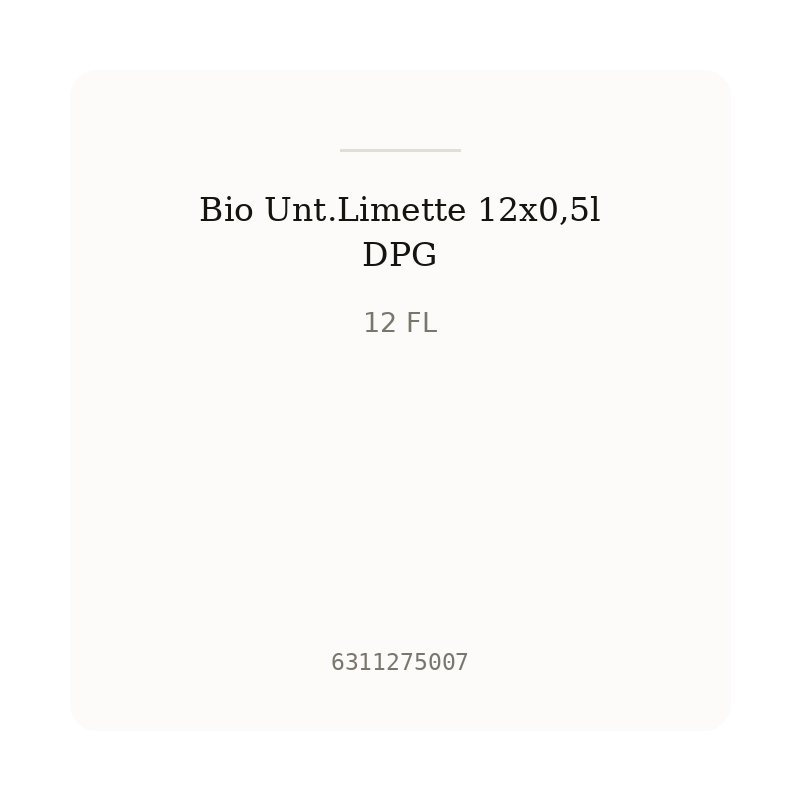 Bio Unt.Limette 12x0,5l DPG