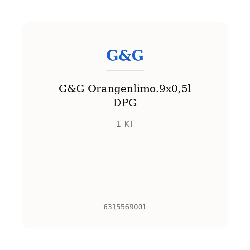 G&G Orangenlimo.9x0,5l DPG