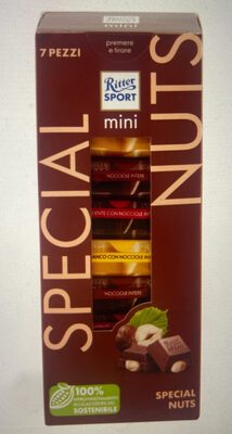 Ritter Sport Mini Voll-Nuss Mix Turm 7ST 116,69g