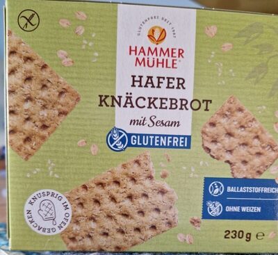 Hammermühle Hafer Knäckebrot mit Sesam 230g