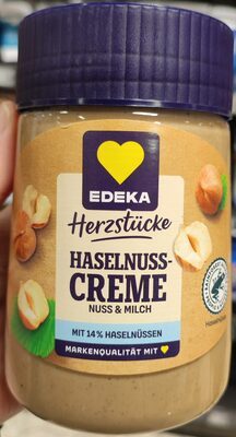 EDEKA Herzstücke Milch-Haselnusscreme 400g