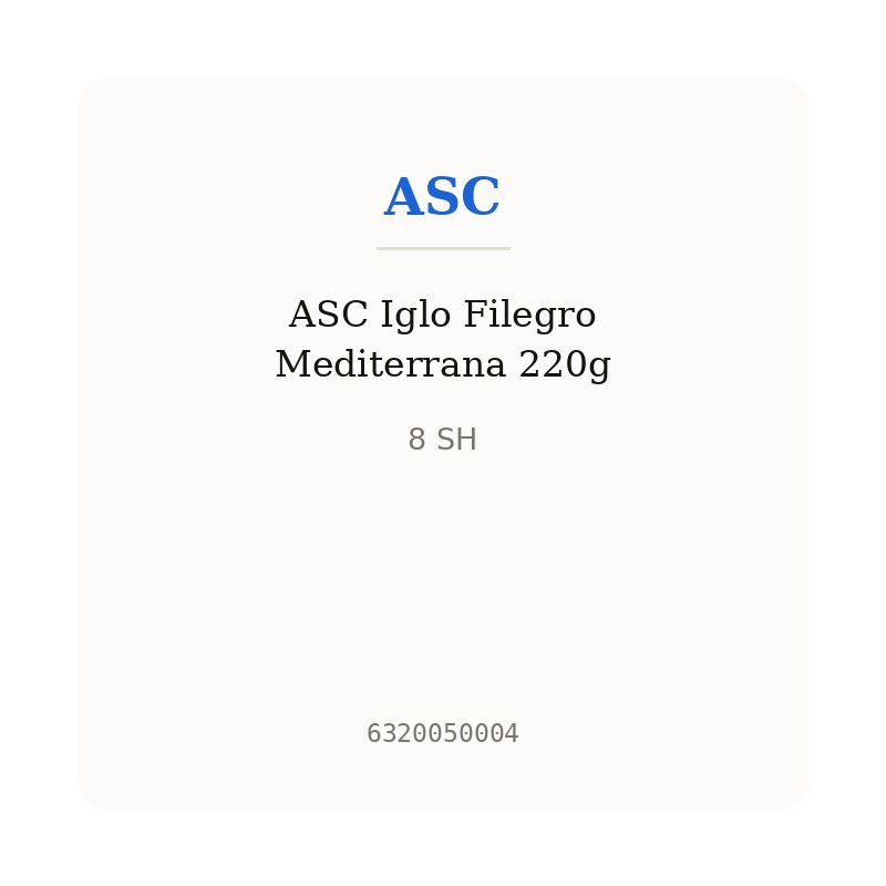 ASC Iglo Filegro Mediterrana 220g