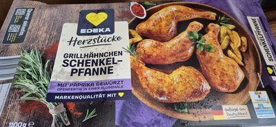 EDEKA Herzstücke Grillhähnchenschenkel-Pfanne 1,1kg VLOG QS ITW