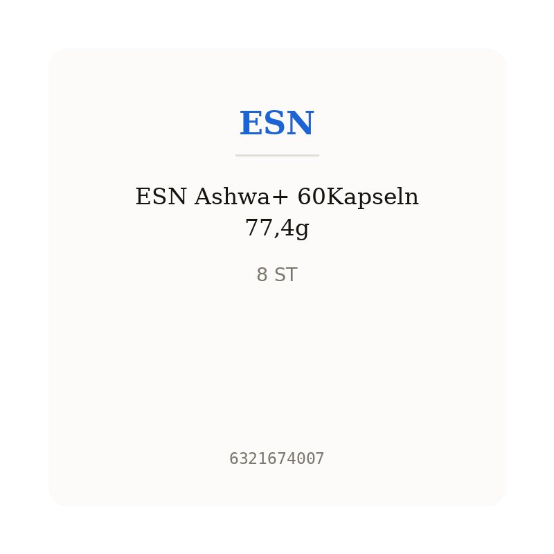 ESN Ashwa+ 60Kapseln 77,4g