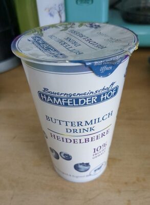 Bio Hamfelder Buttermilchdrink Heidelbeere 250g