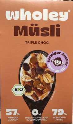 Bio Wholey Good Mood Müsli Triple Choc 375g