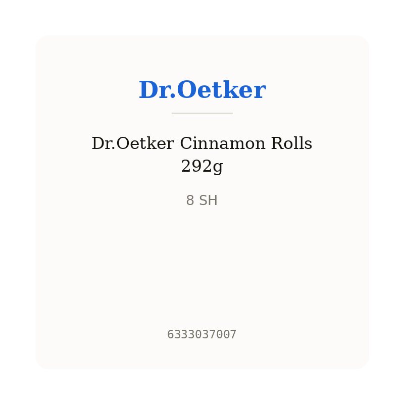 Dr.Oetker Cinnamon Rolls 292g