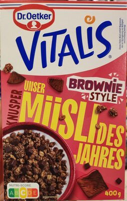 Dr.Oetker Vitalis Mischung des Jahres Knusper Brownie Style 400g
