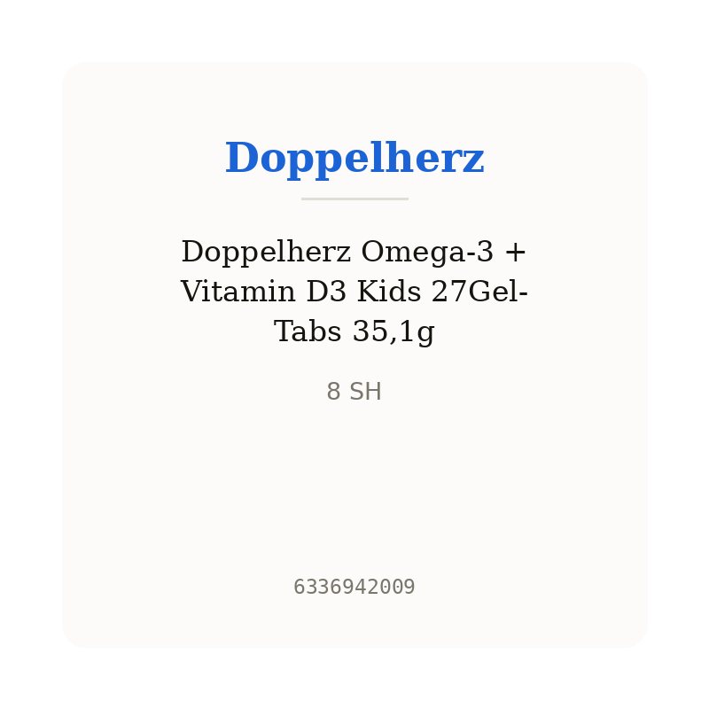 Doppelherz Omega-3 + Vitamin D3 Kids 27Gel-Tabs 35,1g