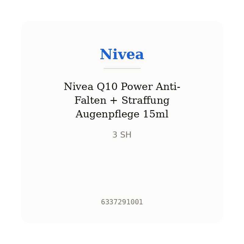 Nivea Q10 Power Anti-Falten + Straffung Augenpflege 15ml
