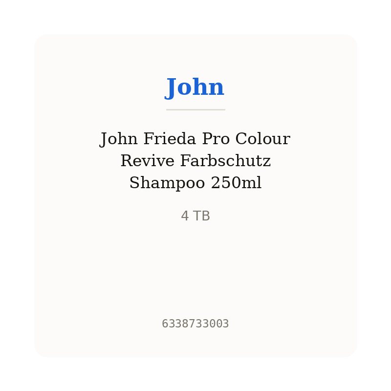 John Frieda Pro Colour Revive Farbschutz Shampoo 250ml