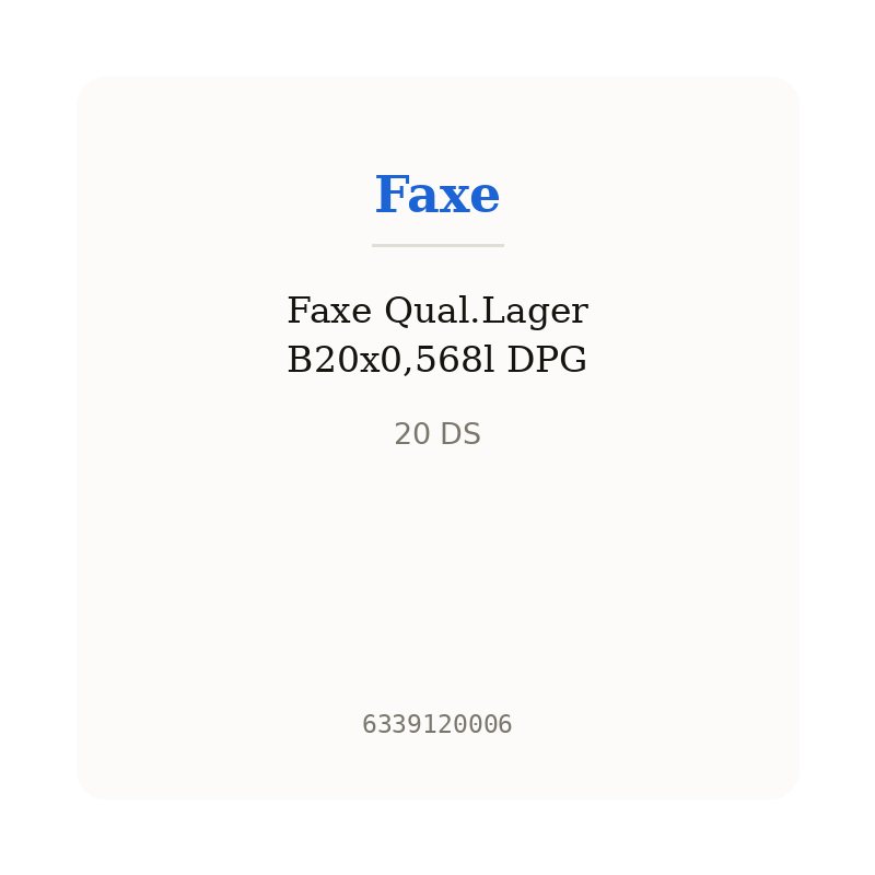 Faxe Qual.Lager B20x0,568l DPG