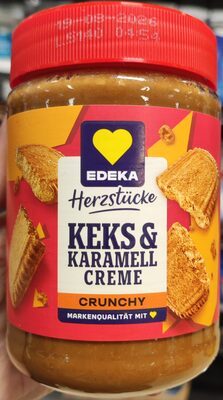 EDEKA Herzstücke Keks&Karamell Creme Crunchy 400g