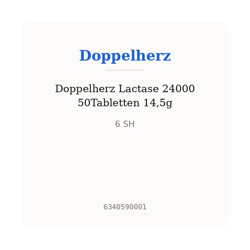 Doppelherz Lactase 24000 50Tabletten 14,5g
