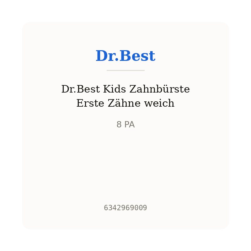 Dr.Best Kids Zahnbürste Erste Zähne weich