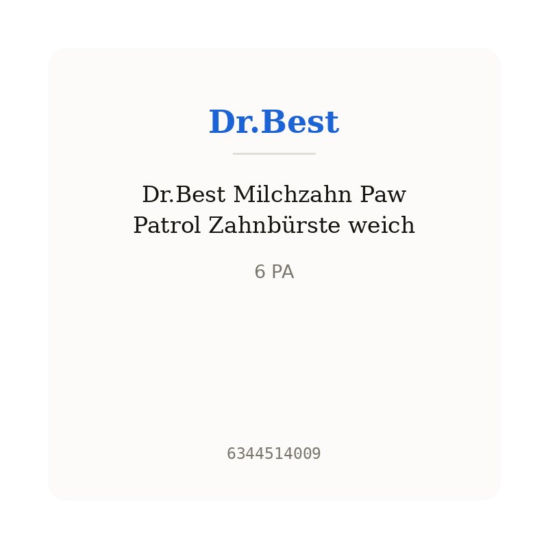 Dr.Best Milchzahn Paw Patrol Zahnbürste weich