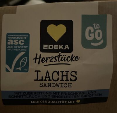 ASC EDEKA Herzstücke Sandwich Lachs 175g