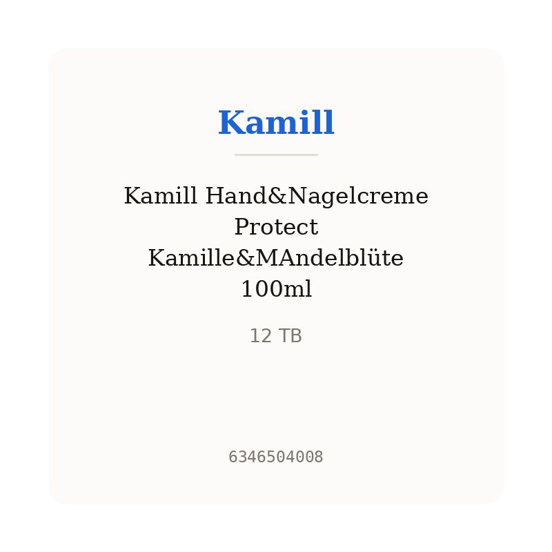 Kamill Hand&Nagelcreme Protect Kamille&MAndelblüte 100ml
