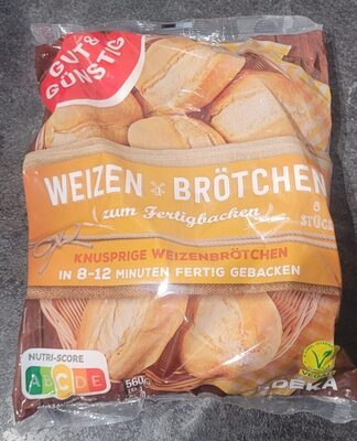 GUT&GÜNSTIG Weizen Brötchen 8ST 560g