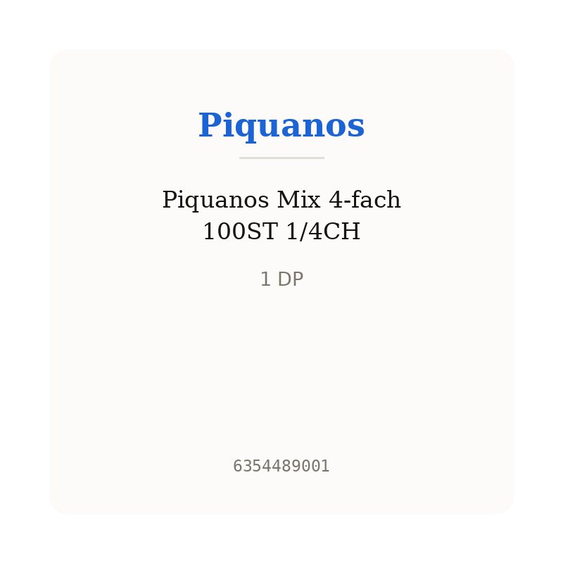 Piquanos Mix 4-fach 100ST 1/4CH