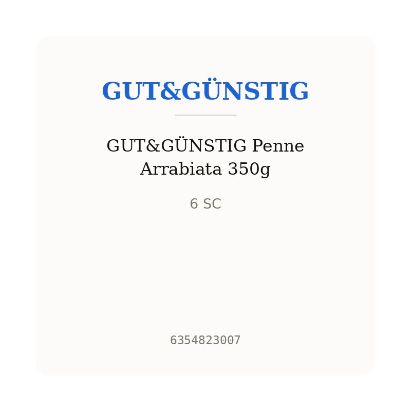 GUT&GÜNSTIG Penne Arrabiata 350g