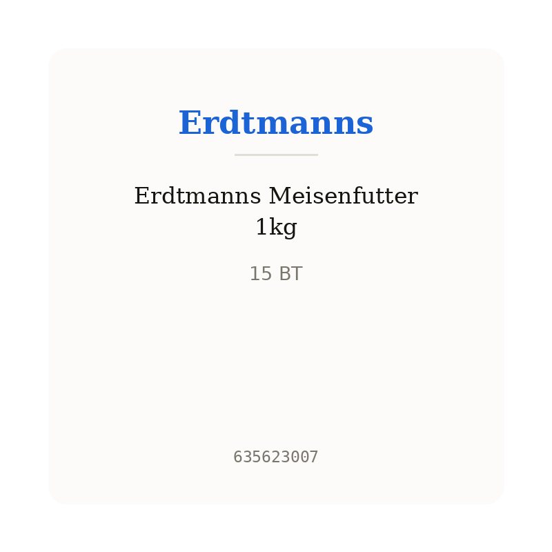 Erdtmanns Meisenfutter 1kg