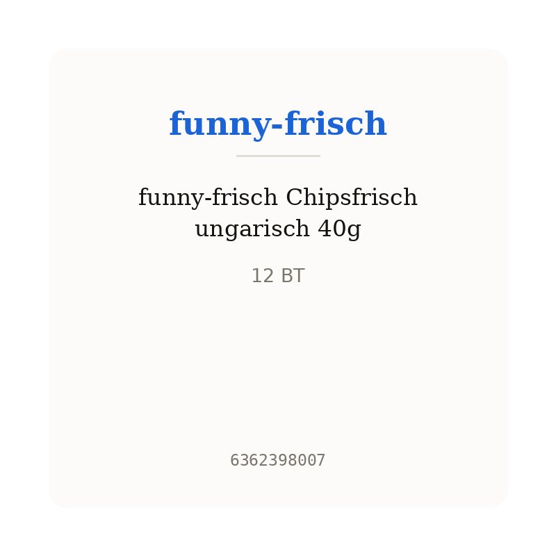 funny-frisch Chipsfrisch ungarisch 40g