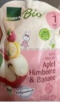 Demeter EDEKA Quetschie Apfel Himbeere Banane 100g